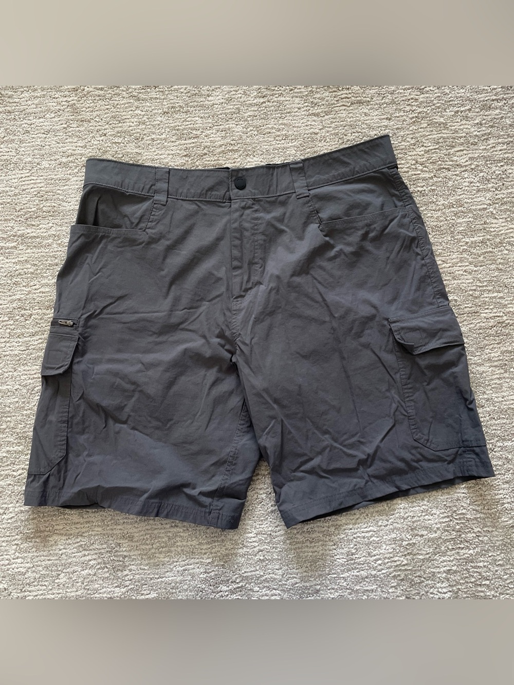 Orvis Tech Cargo Shorts Men’s 36 Gray Stretch Comfort Hiking Outdoor Fishing